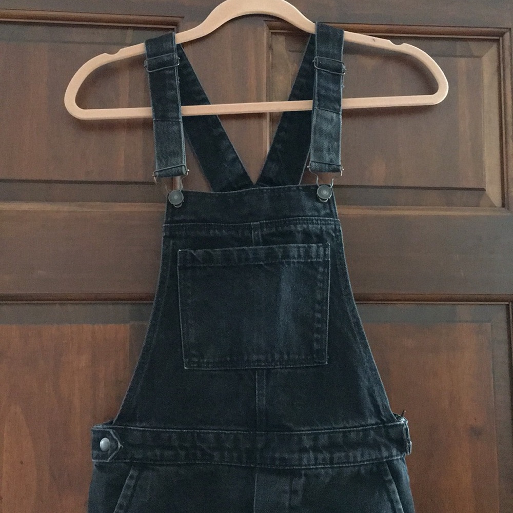 Topshop petite Moto overalls dungarees